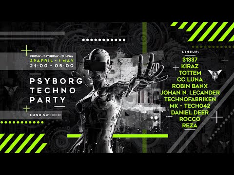 [Acid Techno] NNG&#039;s Psyborg Techno Party, Lund, Sweden 30 April 2022 - Johan N. Lecander